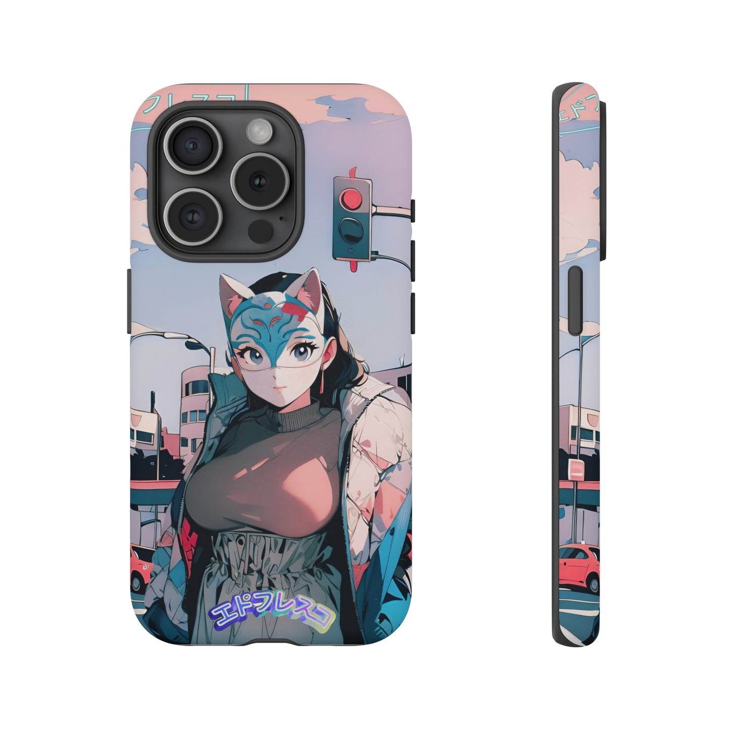 Anime Style Art Tough Cases- "Kitty City Boss #2"
