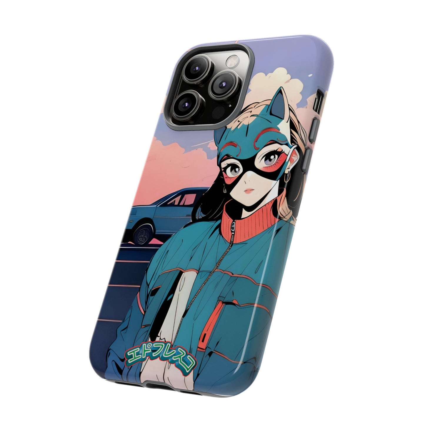 Anime Style Art Tough Cases- "Kitty City Boss #1"