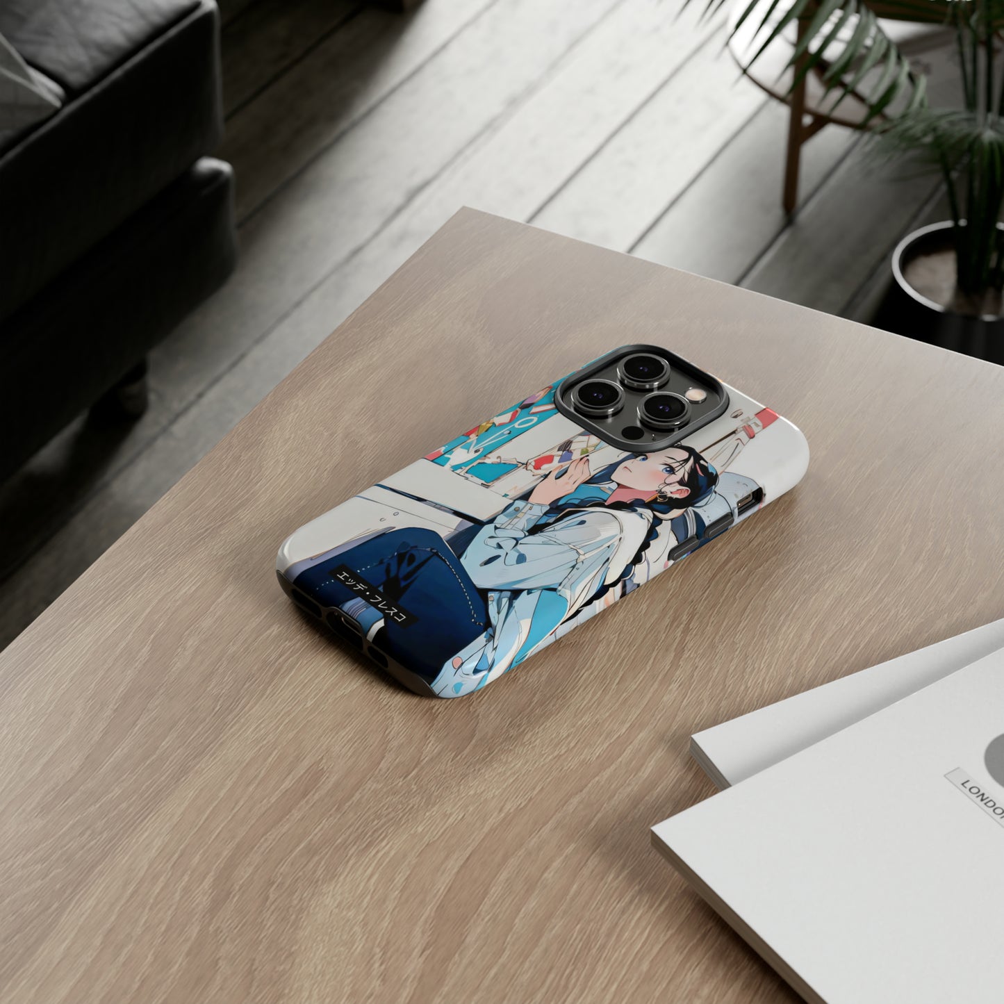 Anime Style Art Tough Cases- "She Loves Ice Cream"