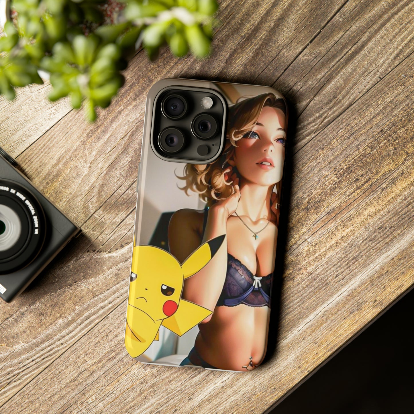 Blonde with Pika- Anime Style Art Tough Cases