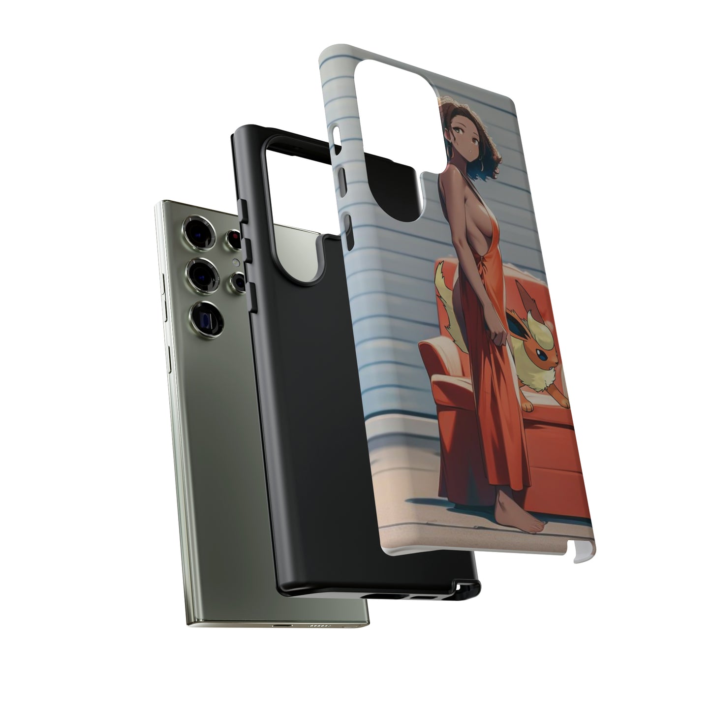 Flames She Has- Anime Style Art Tough Cases