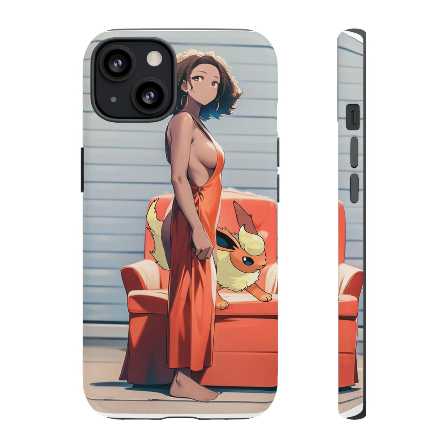 Flames She Has- Anime Style Art Tough Cases