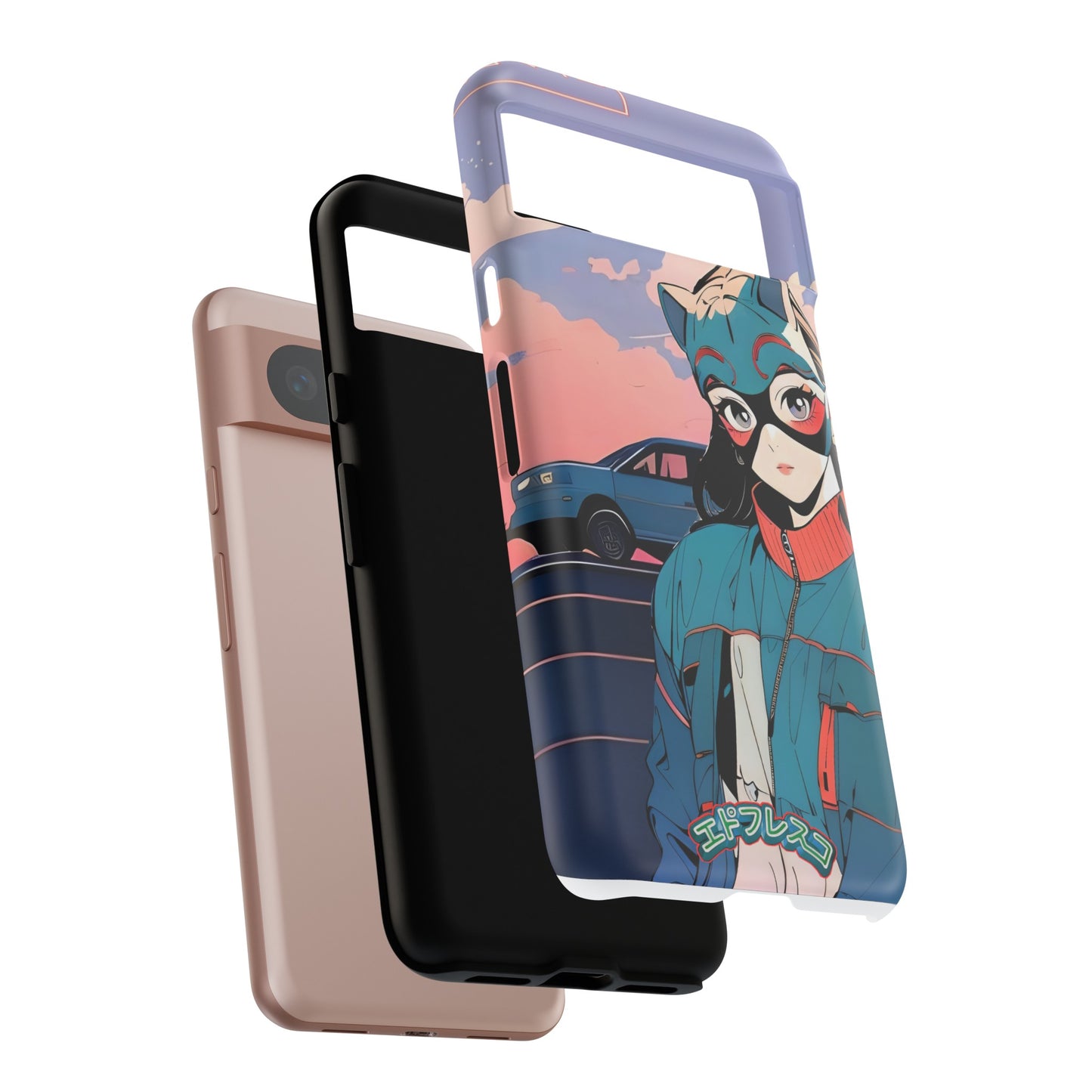Anime Style Art Tough Cases- "Kitty City Boss #1"