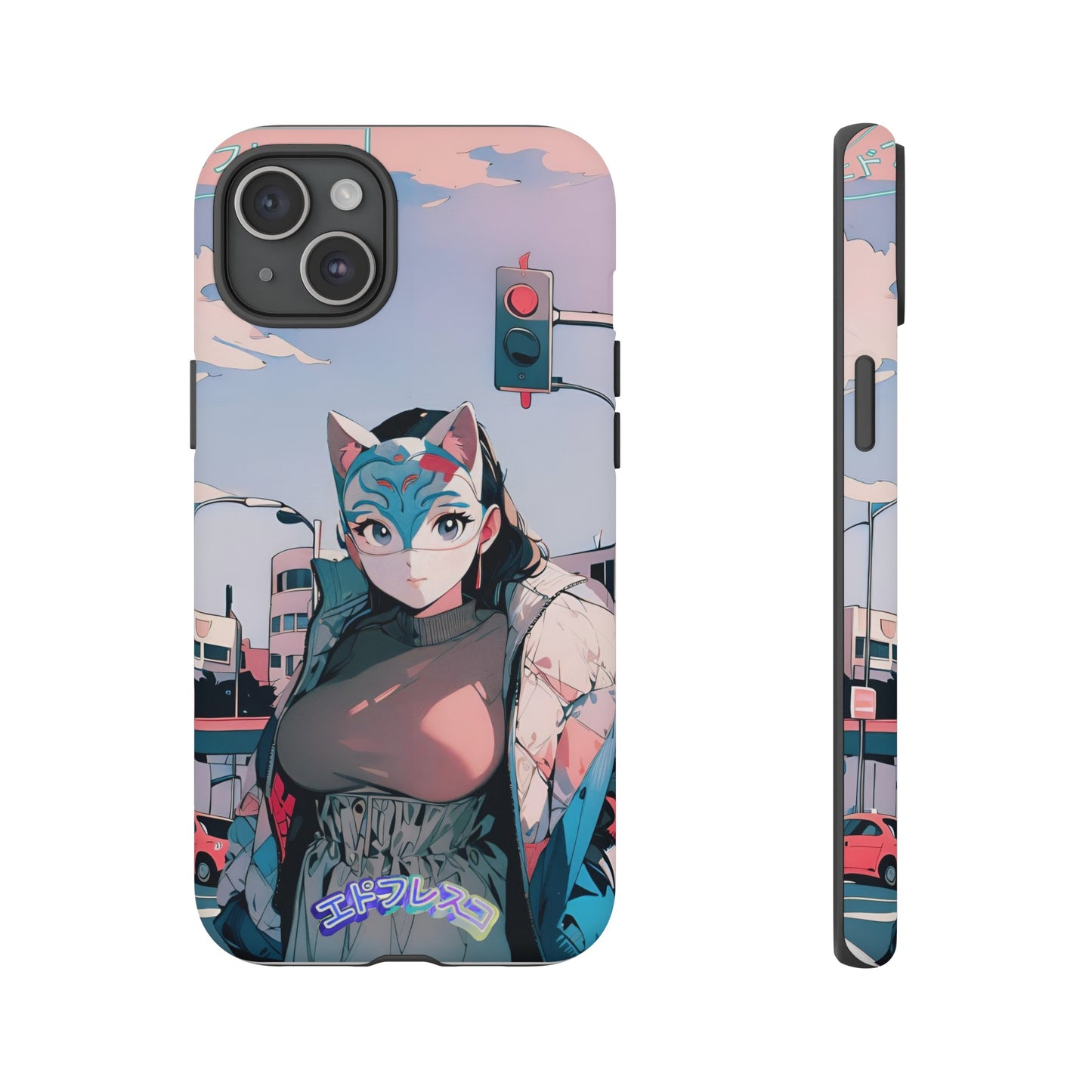 Anime Style Art Tough Cases- "Kitty City Boss #2"