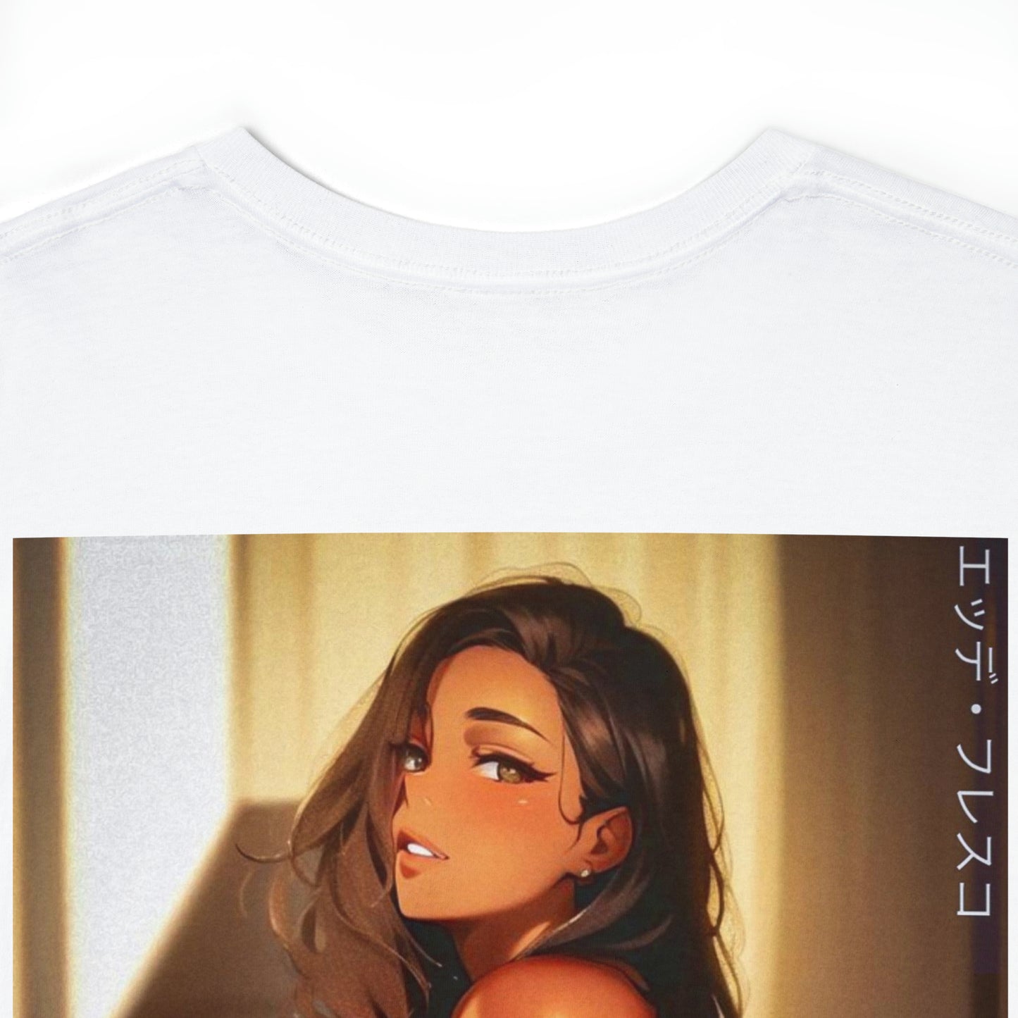 "Sunset Baby" Anime Style Art Unisex Heavy Cotton Tee