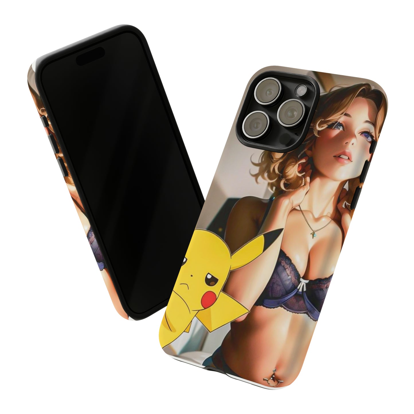 Blonde with Pika- Anime Style Art Tough Cases