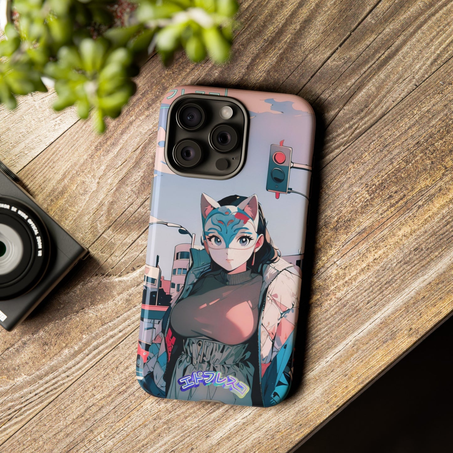 Anime Style Art Tough Cases- "Kitty City Boss #2"