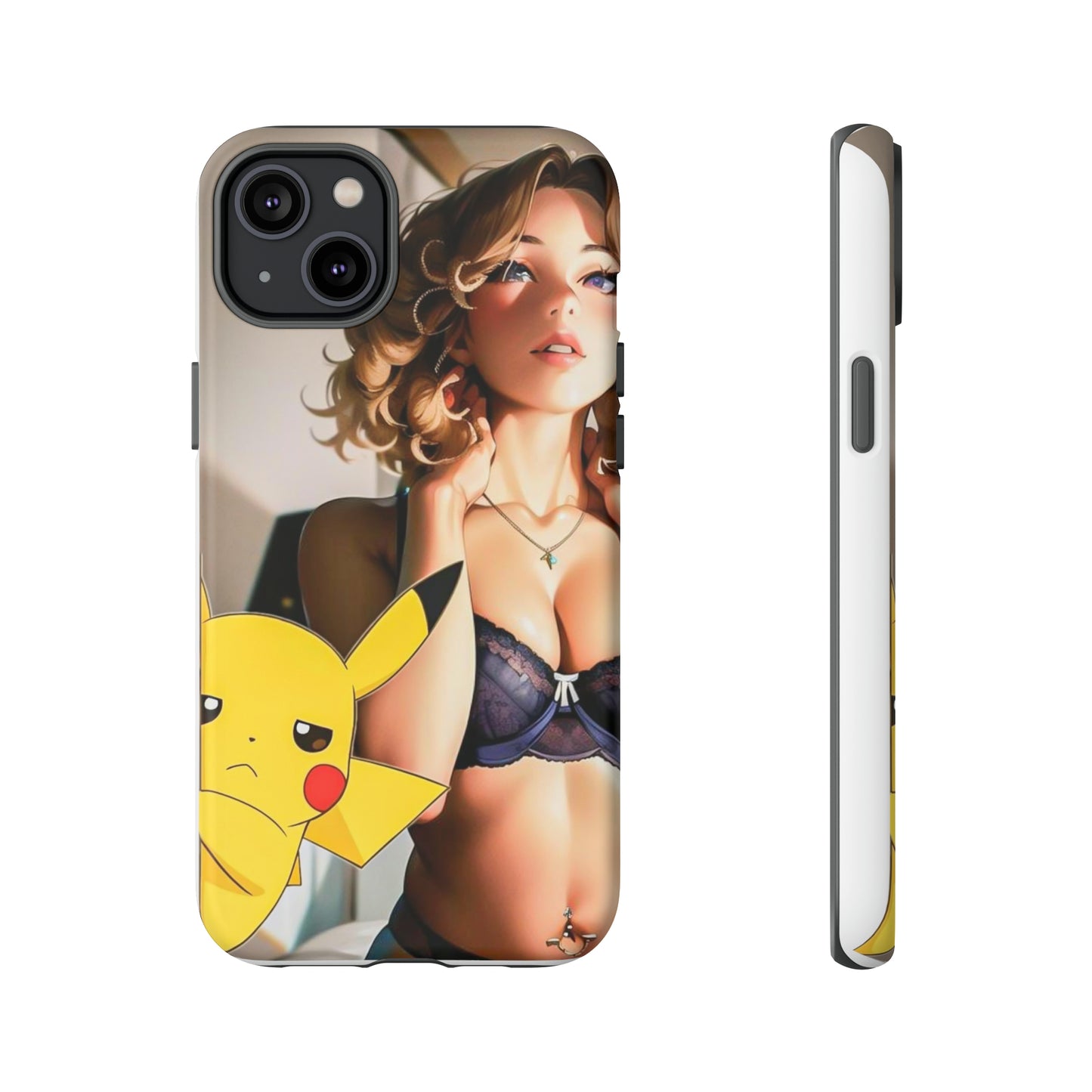 Blonde with Pika- Anime Style Art Tough Cases