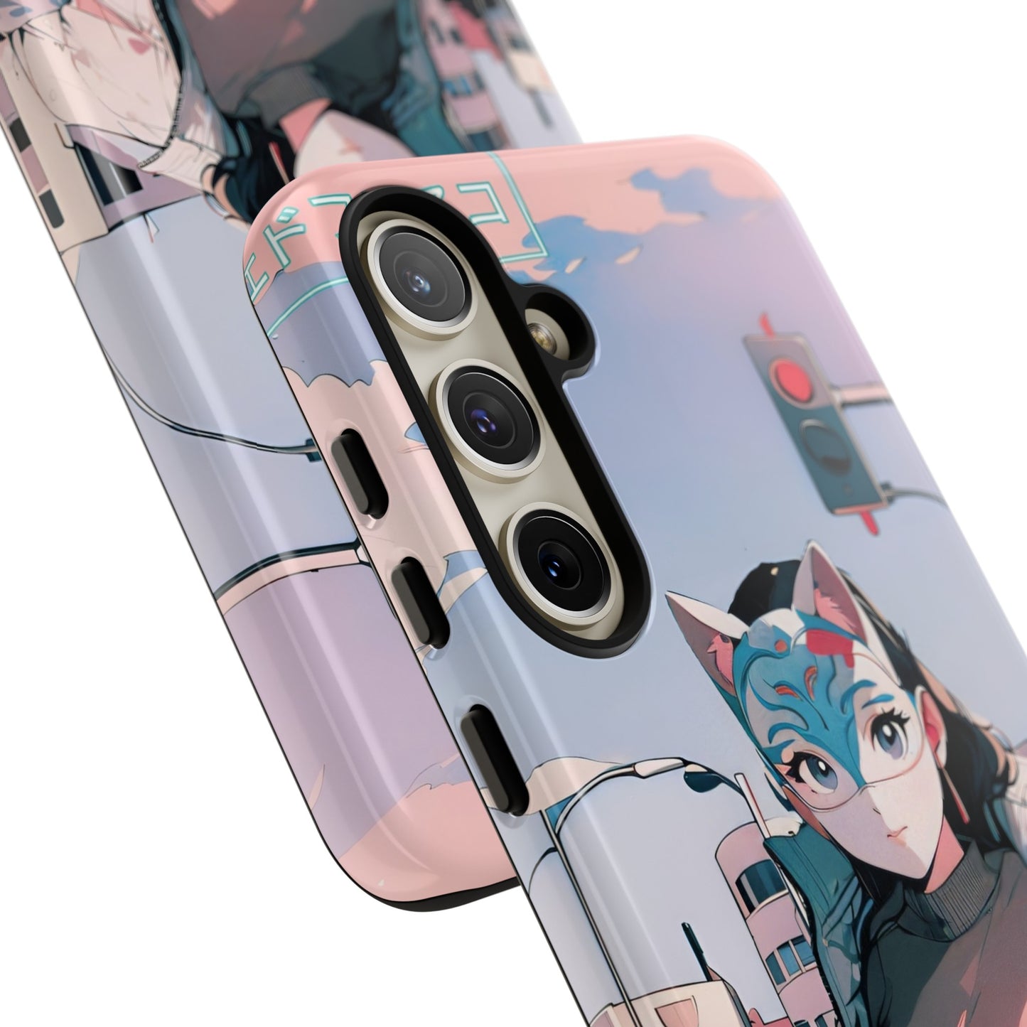 Anime Style Art Tough Cases- "Kitty City Boss #2"