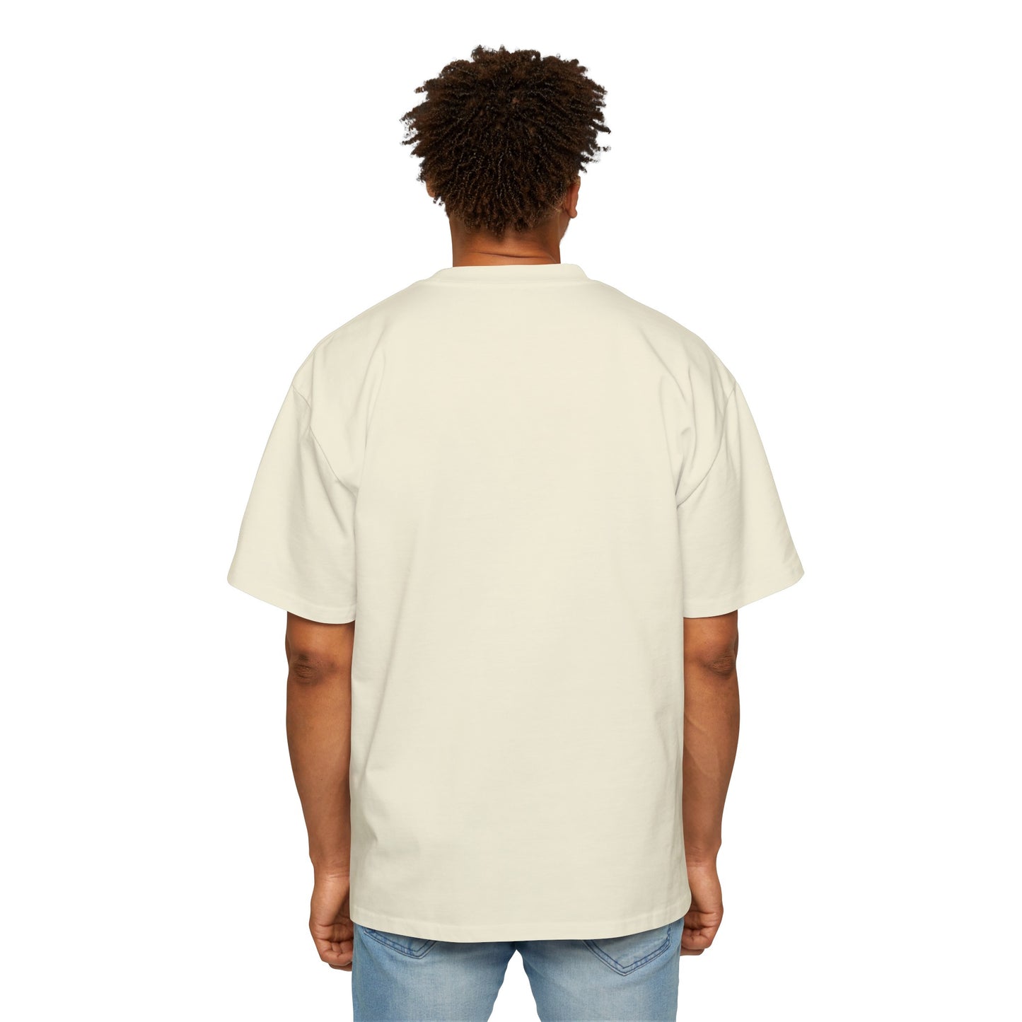 Anime Style Art Men's Heavy Oversized Tee- "Shorty at the Light"