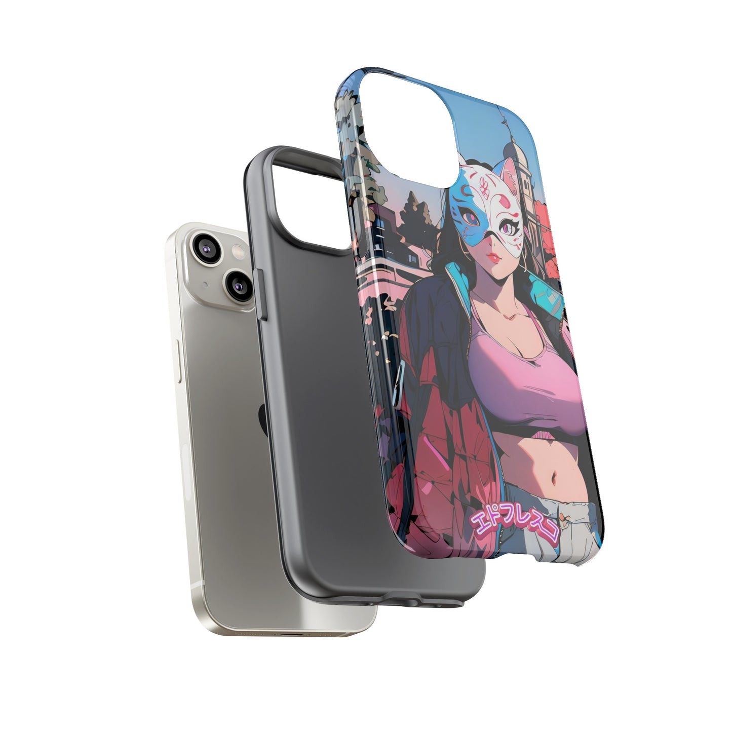 Anime Style Art Tough Cases- "Kitty City Boss #3"