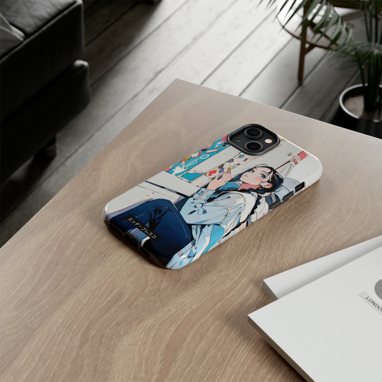 Anime Style Art Tough Cases- "She Loves Ice Cream"