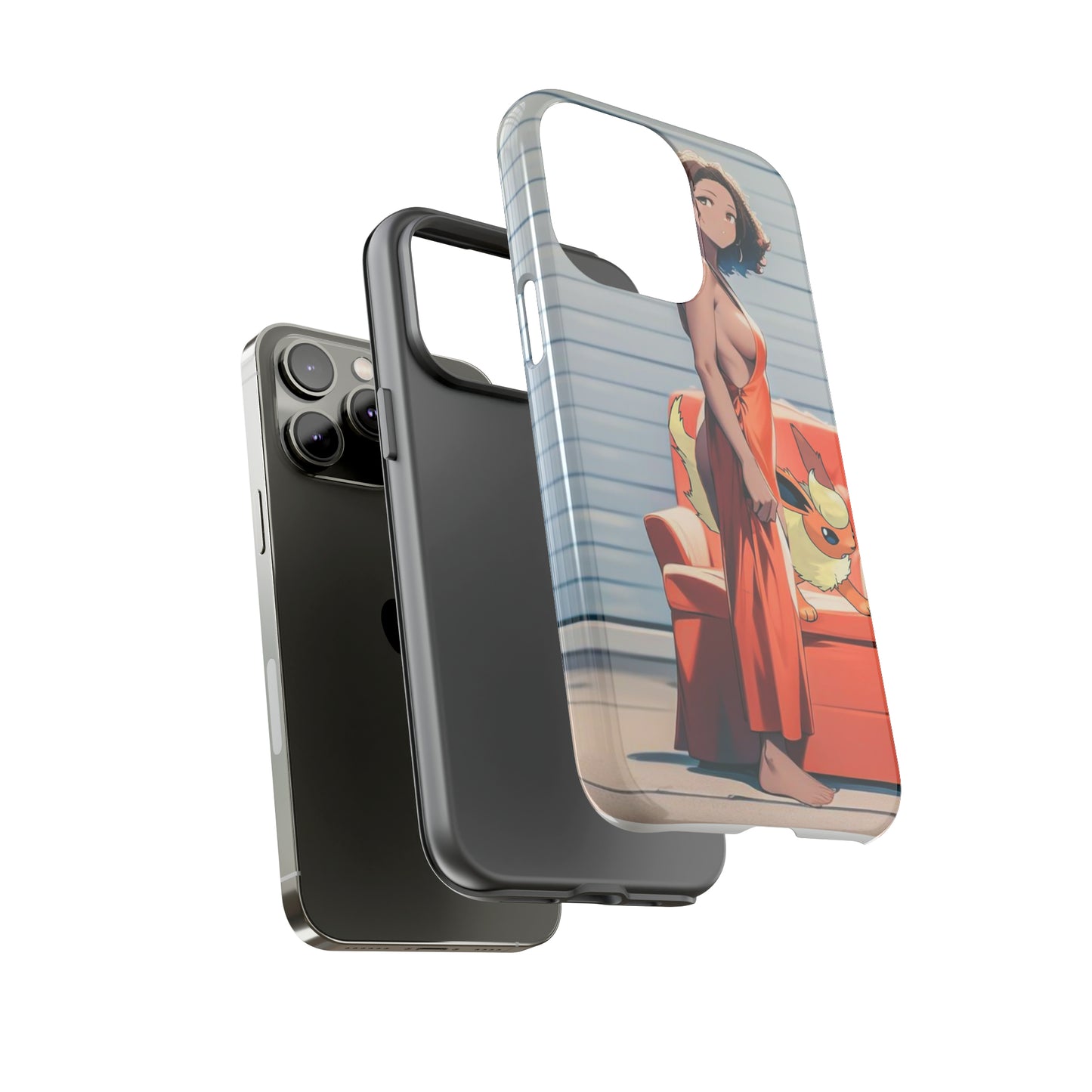 Flames She Has- Anime Style Art Tough Cases