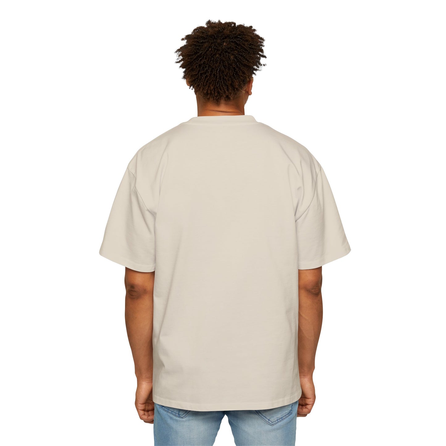 Anime Style Art Men's Heavy Oversized Tee- "Shorty at the Light"