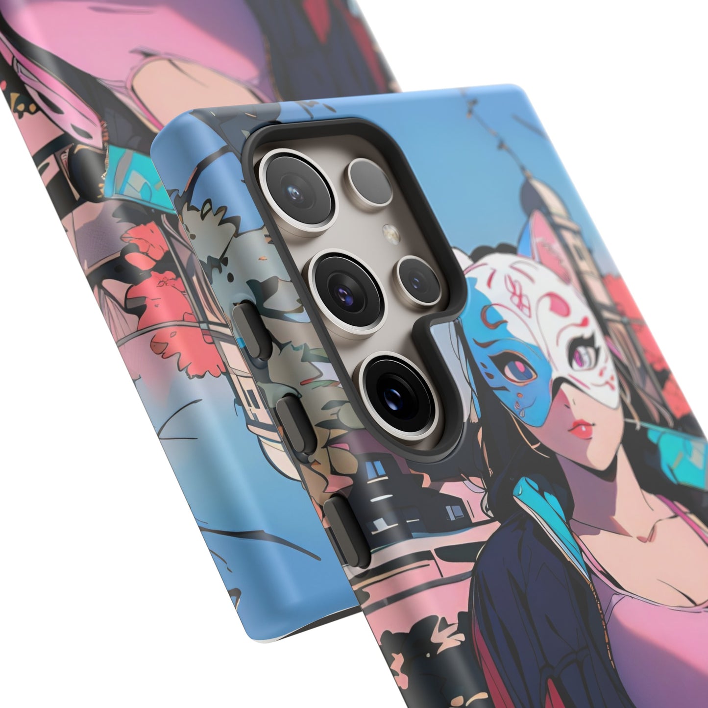 Anime Style Art Tough Cases- "Kitty City Boss #3"