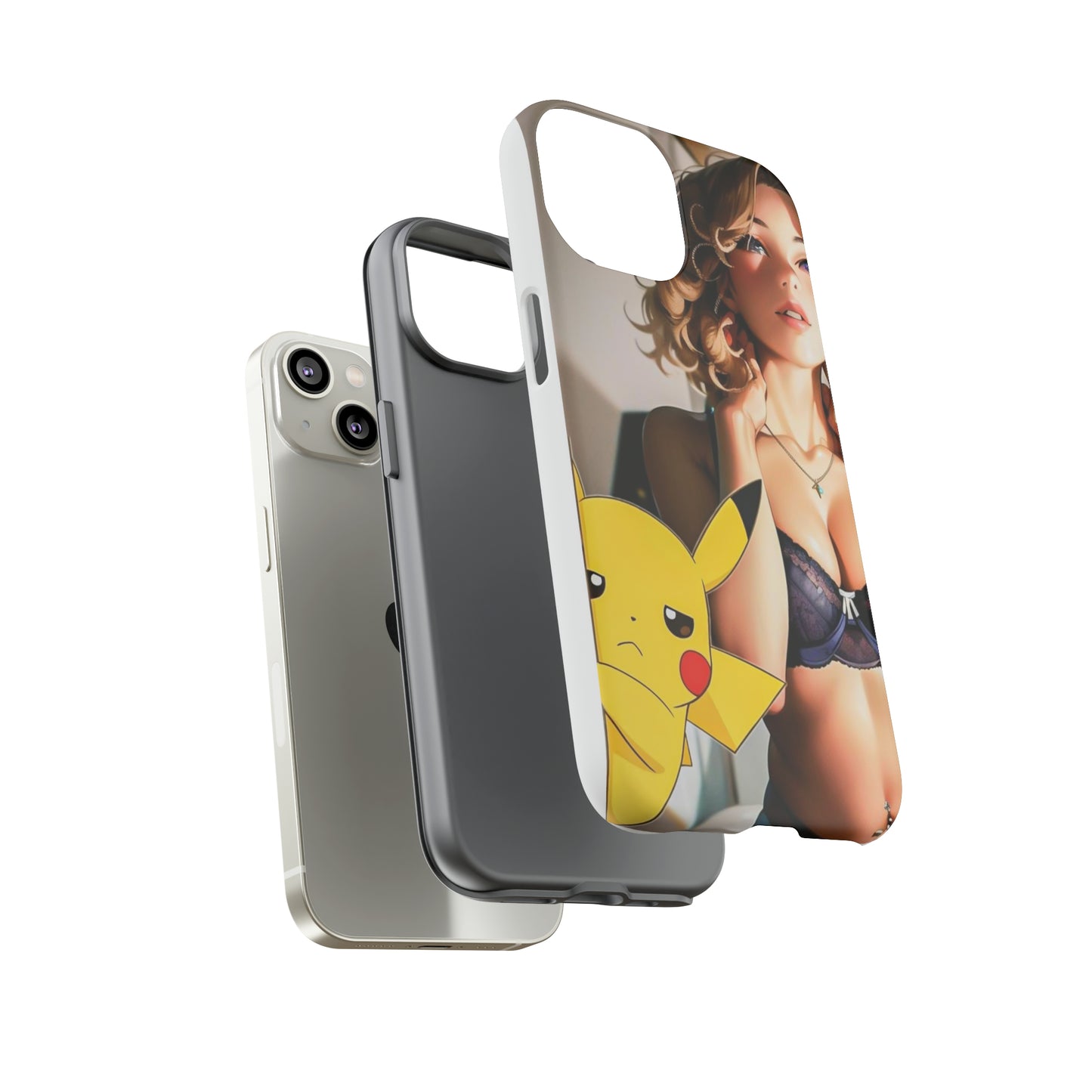 Blonde with Pika- Anime Style Art Tough Cases