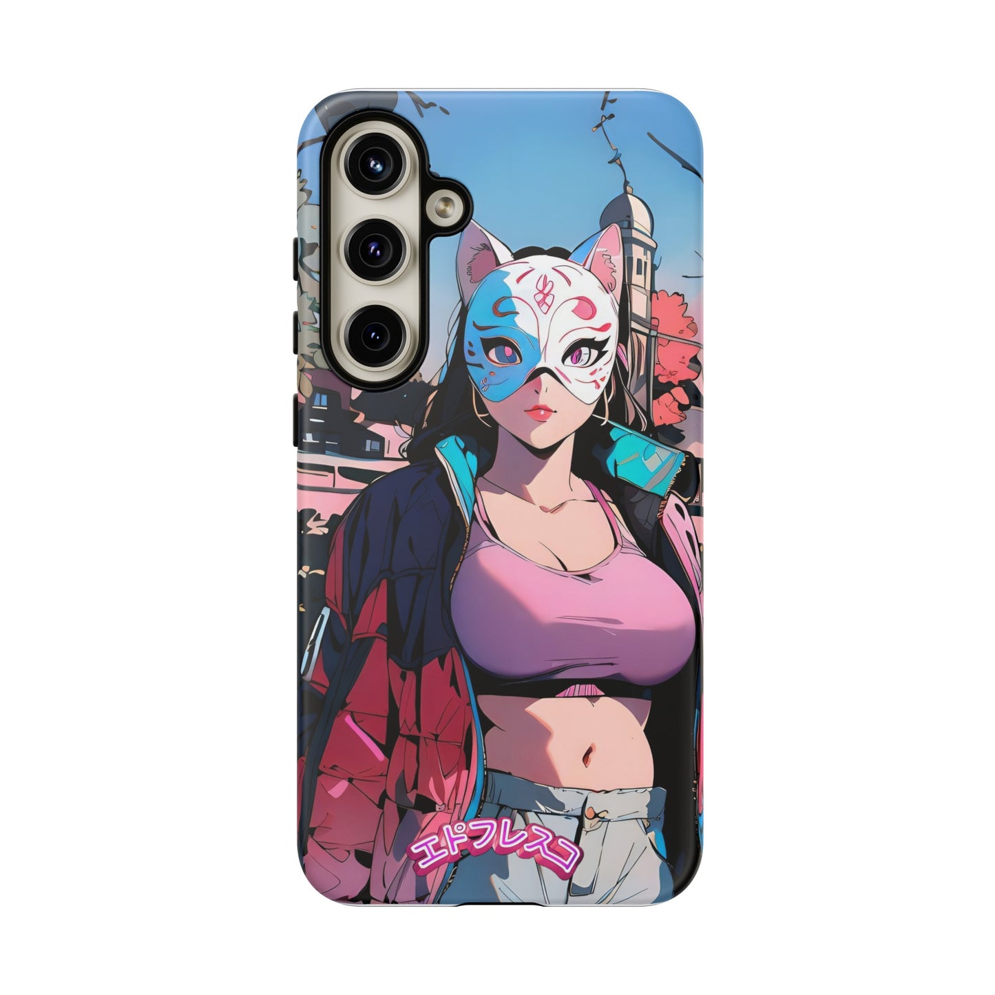 Anime Style Art Tough Cases- "Kitty City Boss #3"
