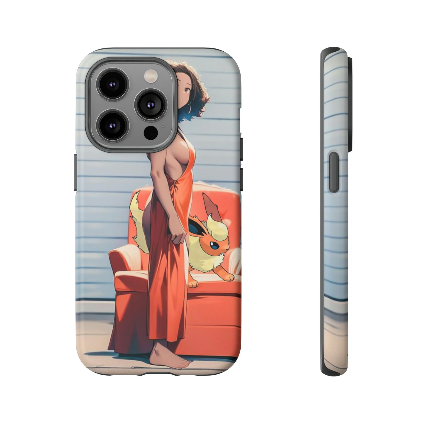 Flames She Has- Anime Style Art Tough Cases