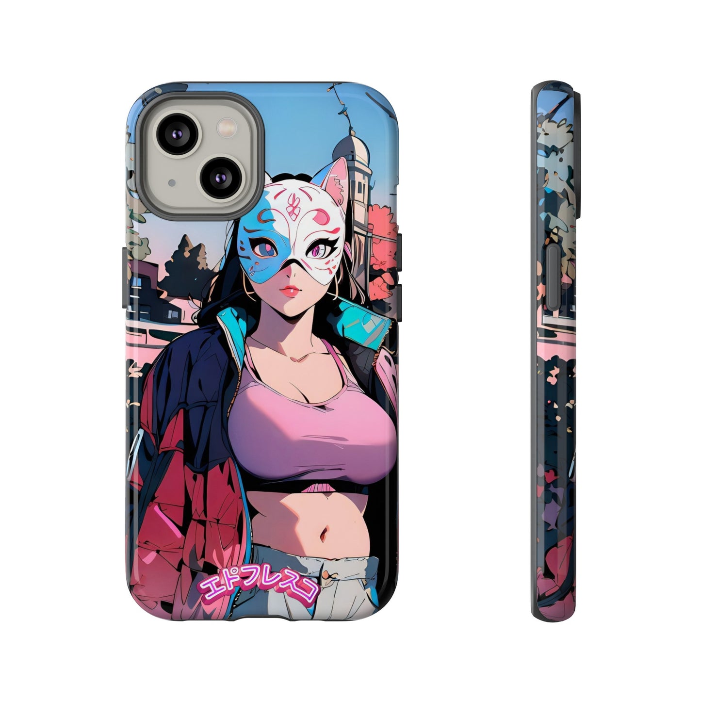 Anime Style Art Tough Cases- "Kitty City Boss #3"