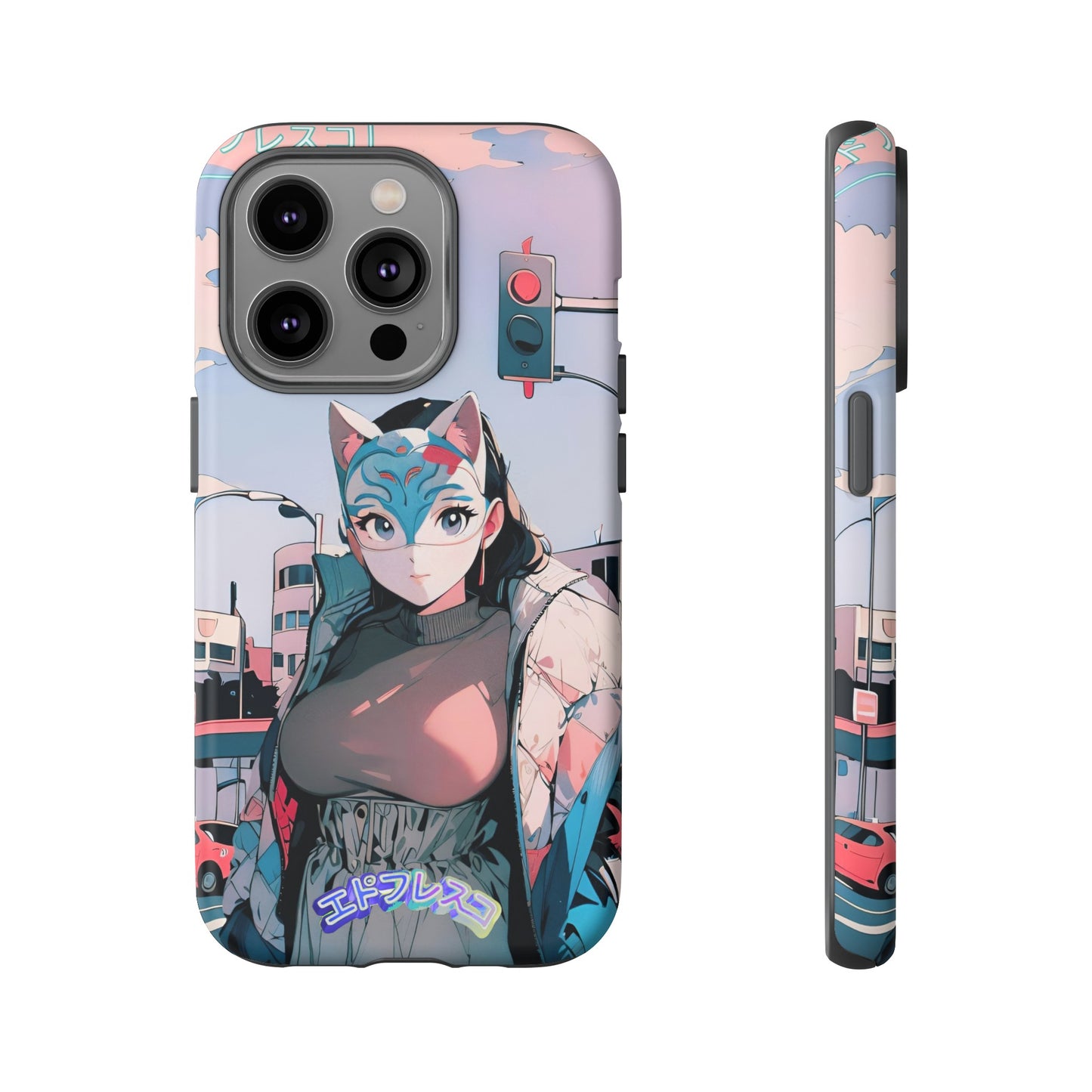 Anime Style Art Tough Cases- "Kitty City Boss #2"