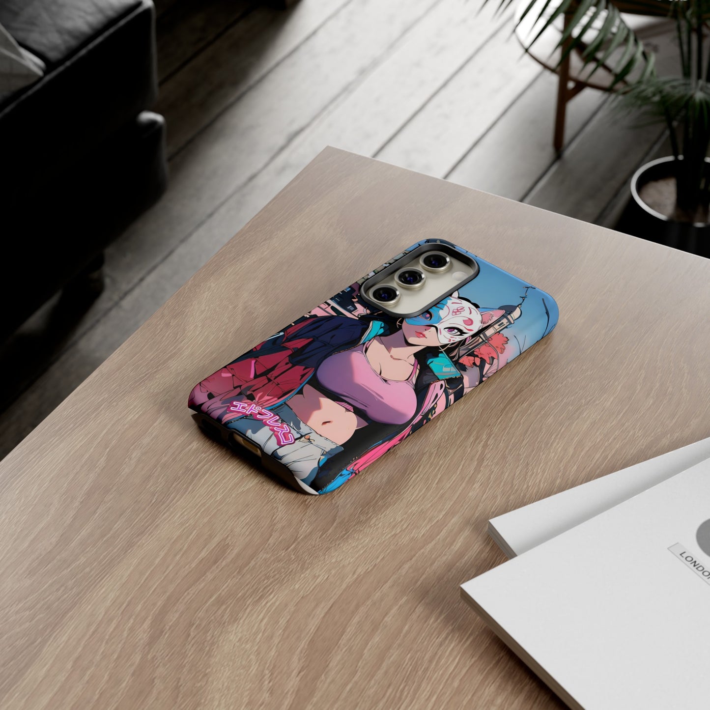 Anime Style Art Tough Cases- "Kitty City Boss #3"