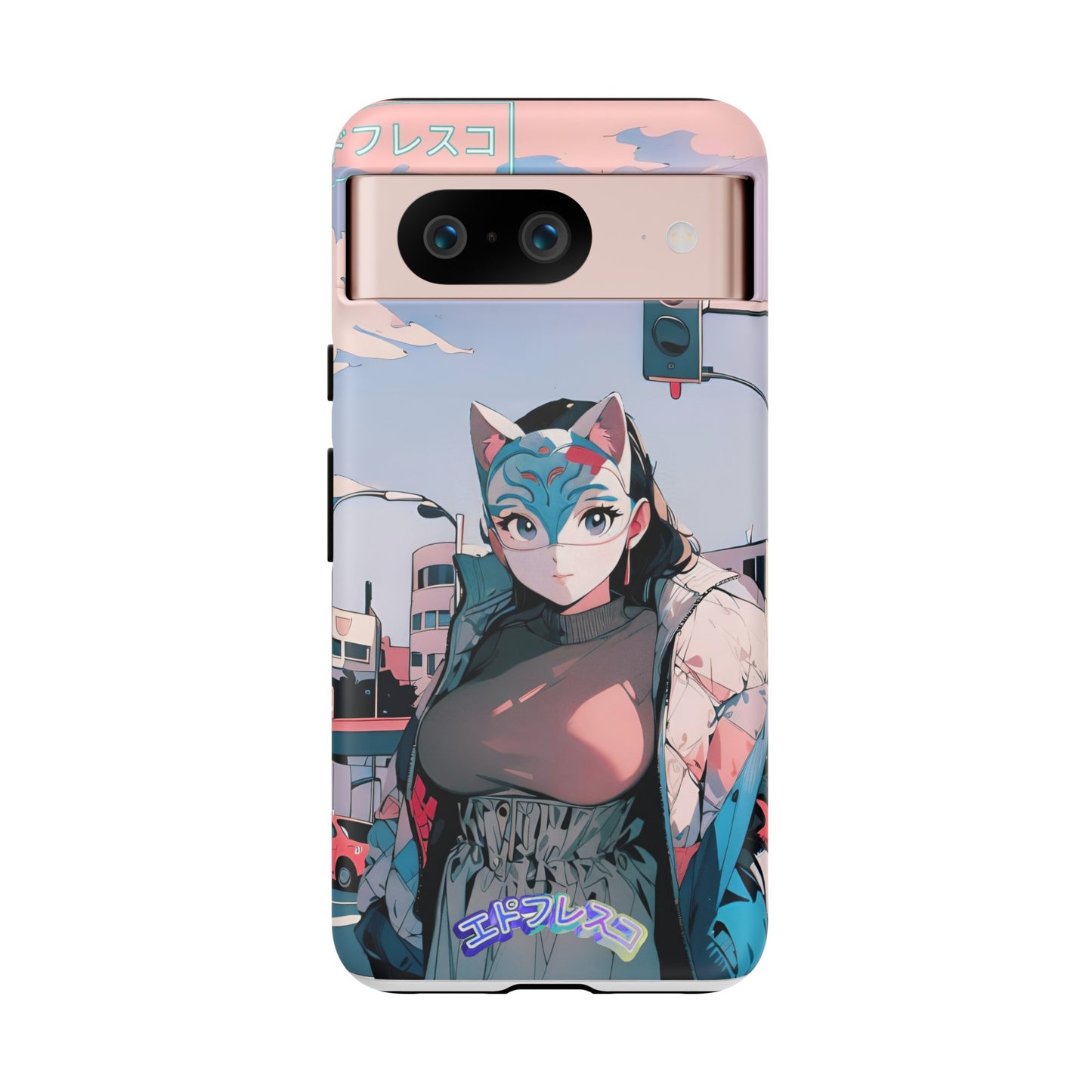 Anime Style Art Tough Cases- "Kitty City Boss #2"