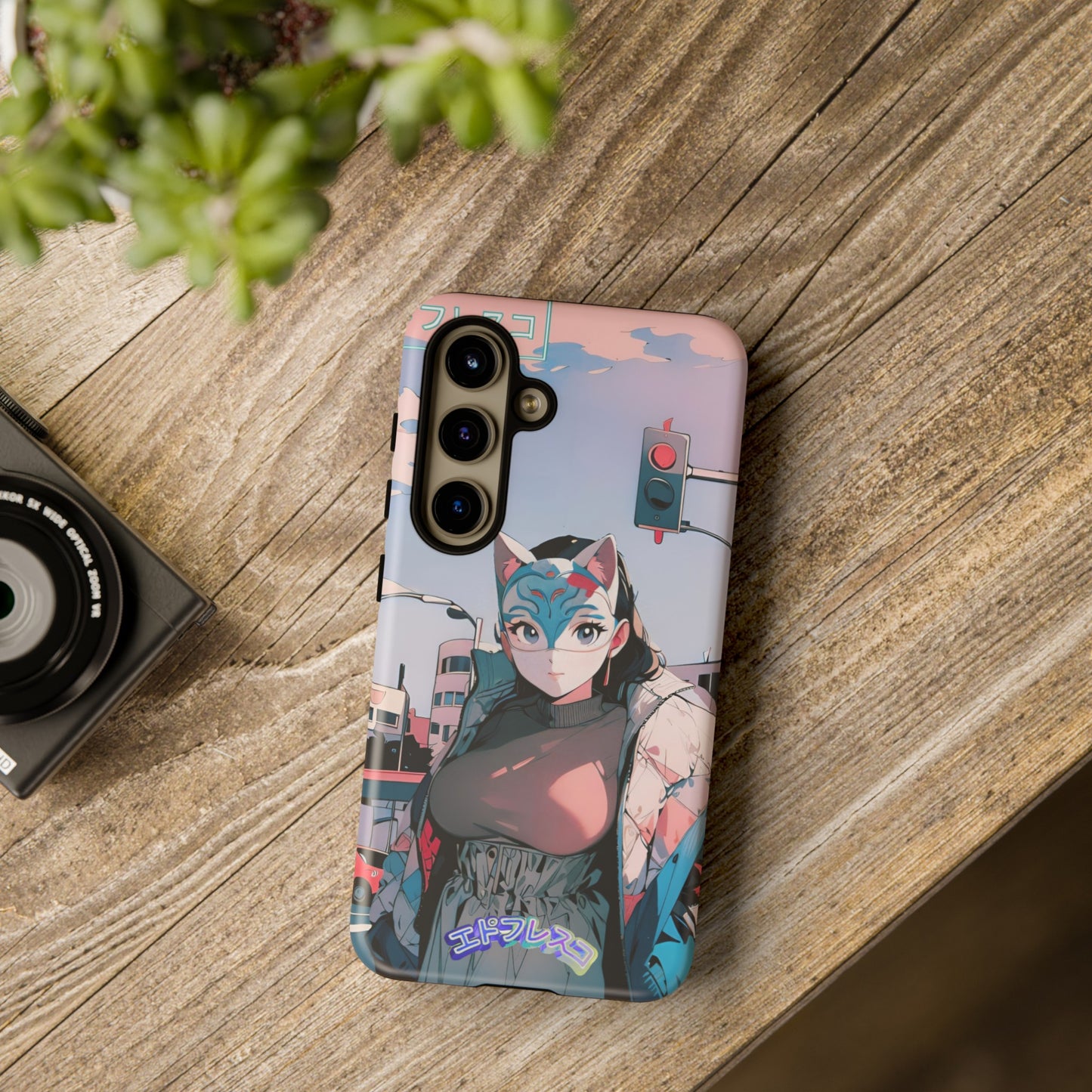 Anime Style Art Tough Cases- "Kitty City Boss #2"