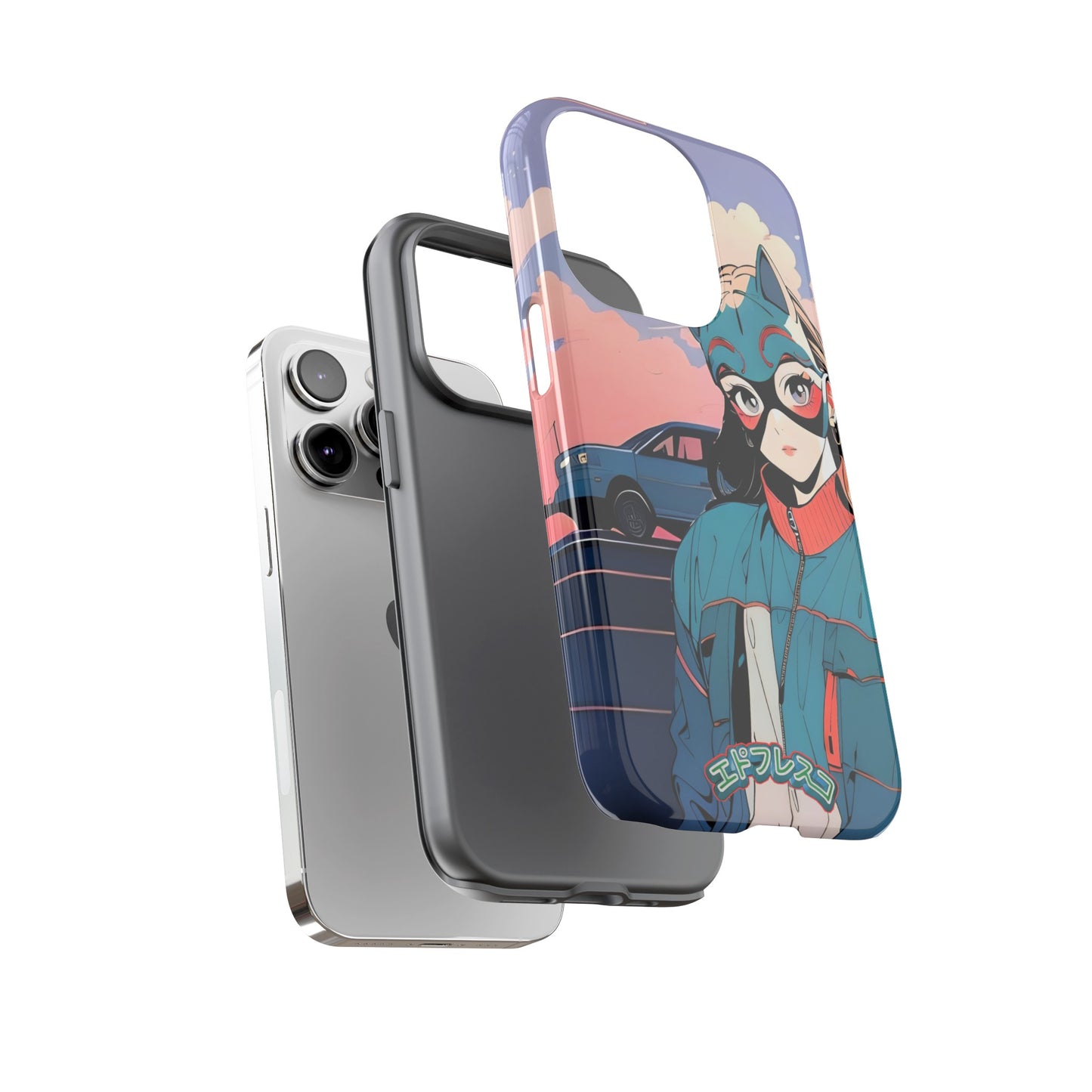 Anime Style Art Tough Cases- "Kitty City Boss #1"