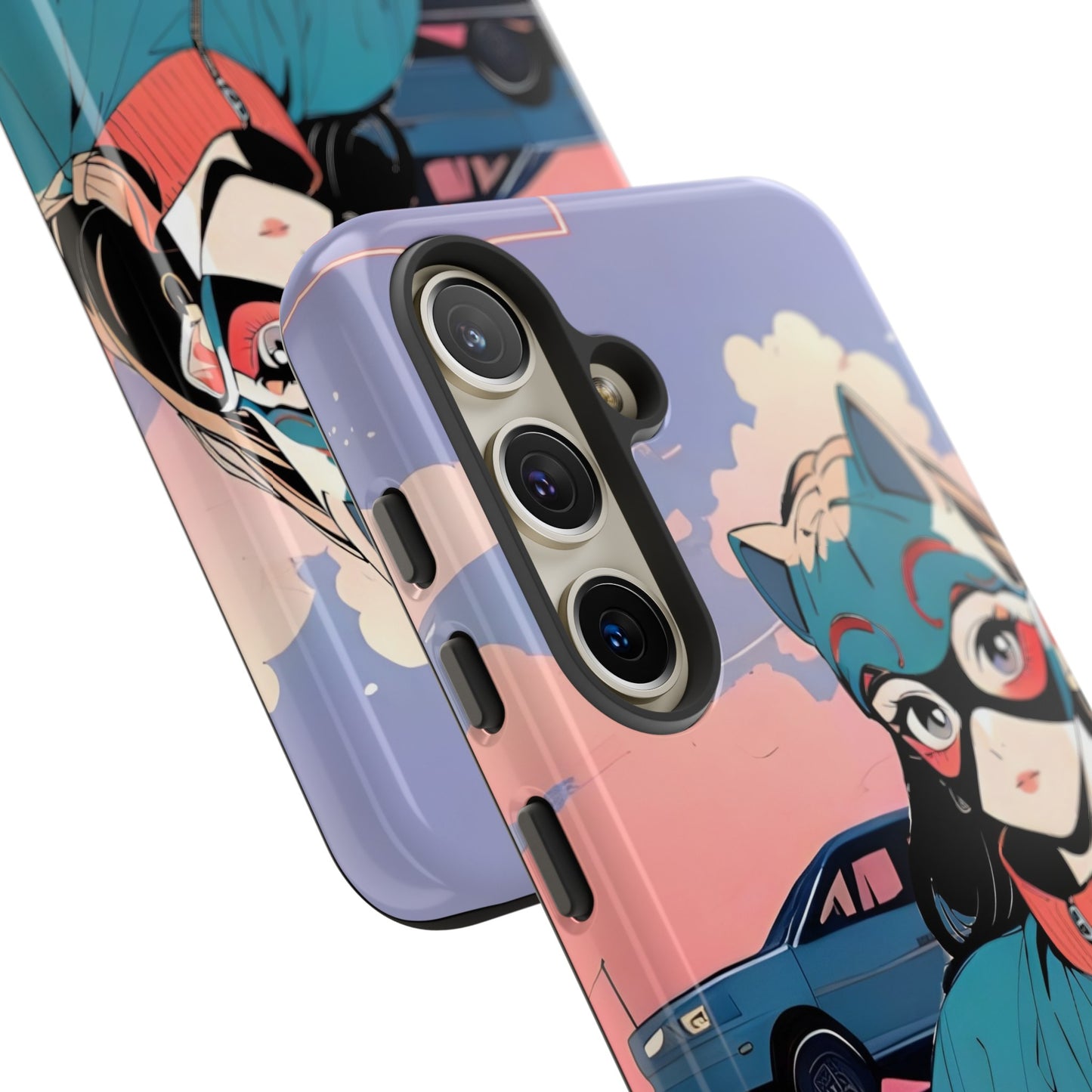 Anime Style Art Tough Cases- "Kitty City Boss #1"