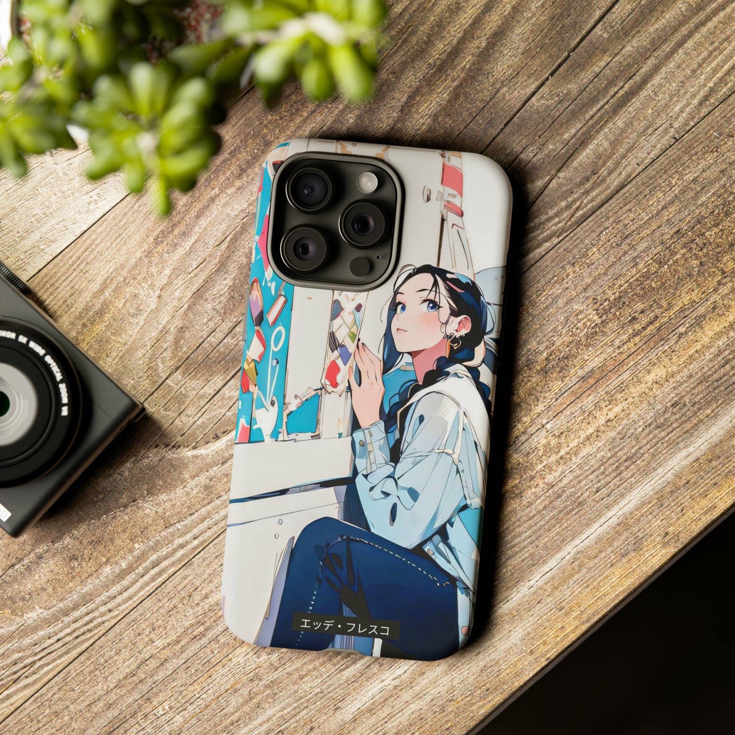 Anime Style Art Tough Cases- "She Loves Ice Cream"