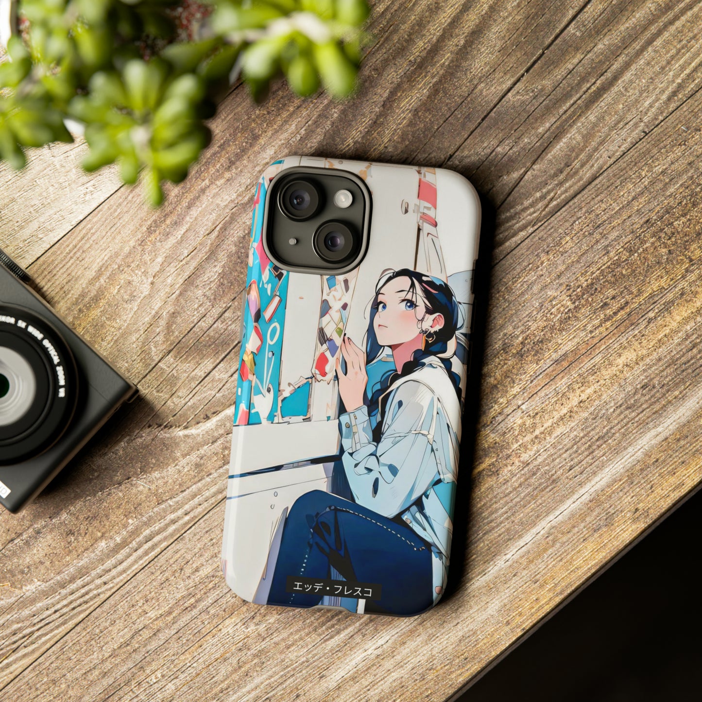 Anime Style Art Tough Cases- "She Loves Ice Cream"