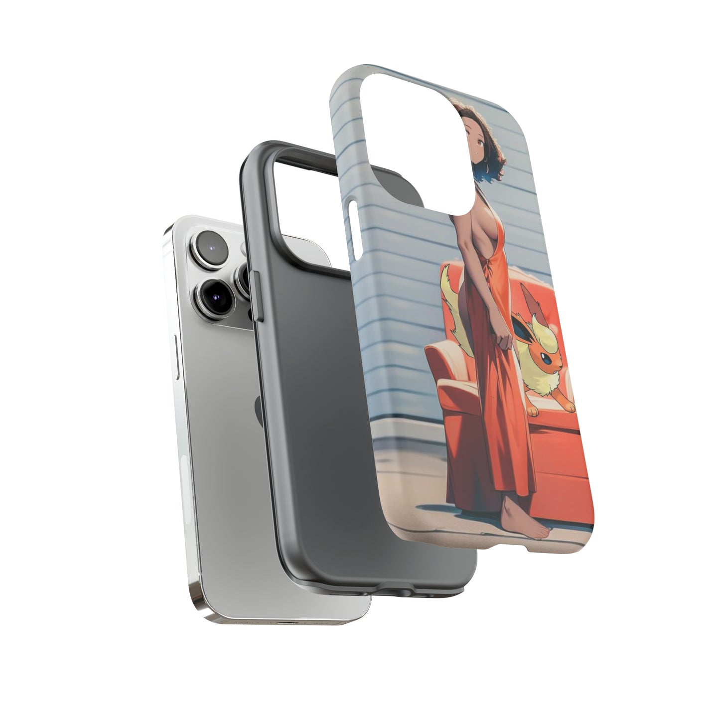 Flames She Has- Anime Style Art Tough Cases