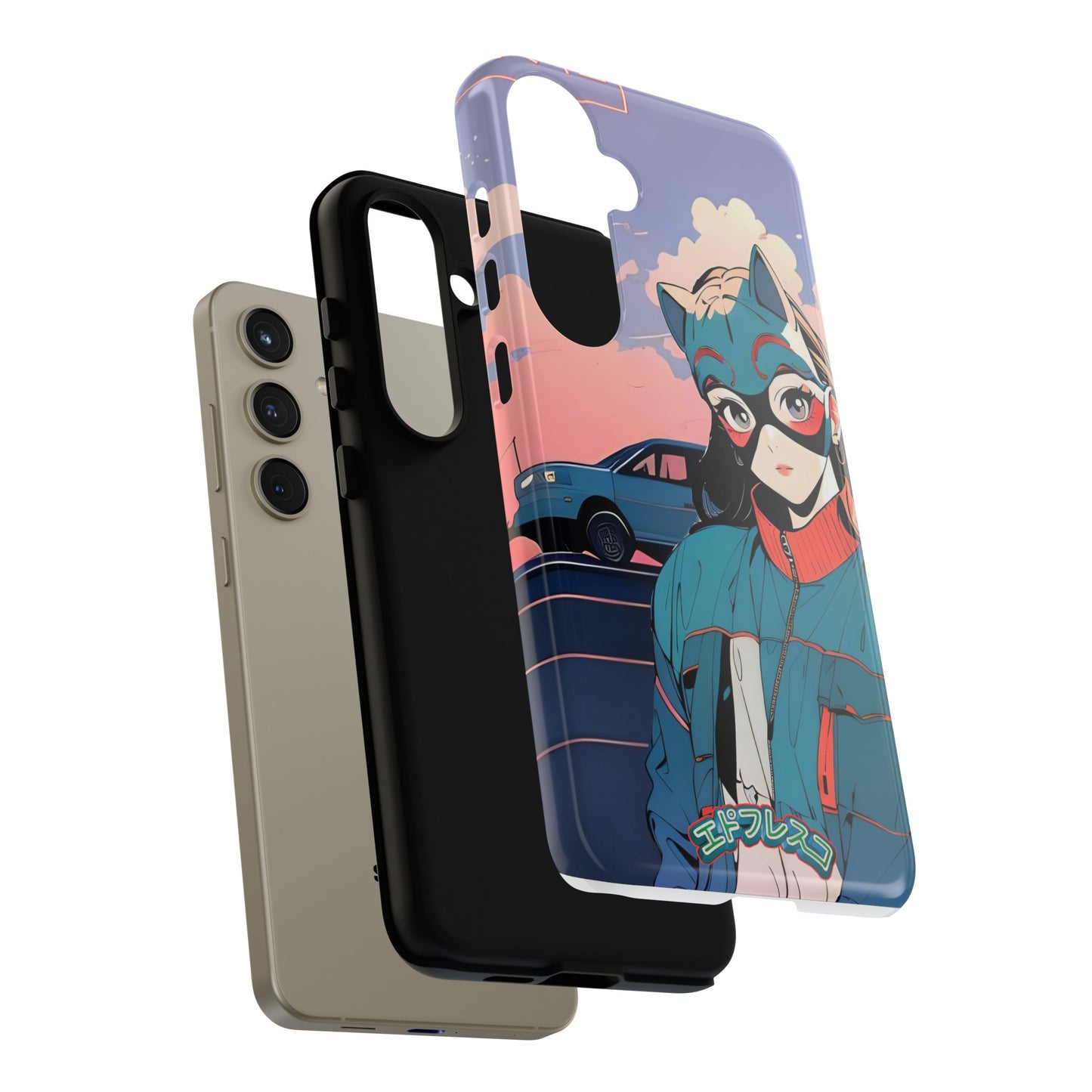 Anime Style Art Tough Cases- "Kitty City Boss #1"