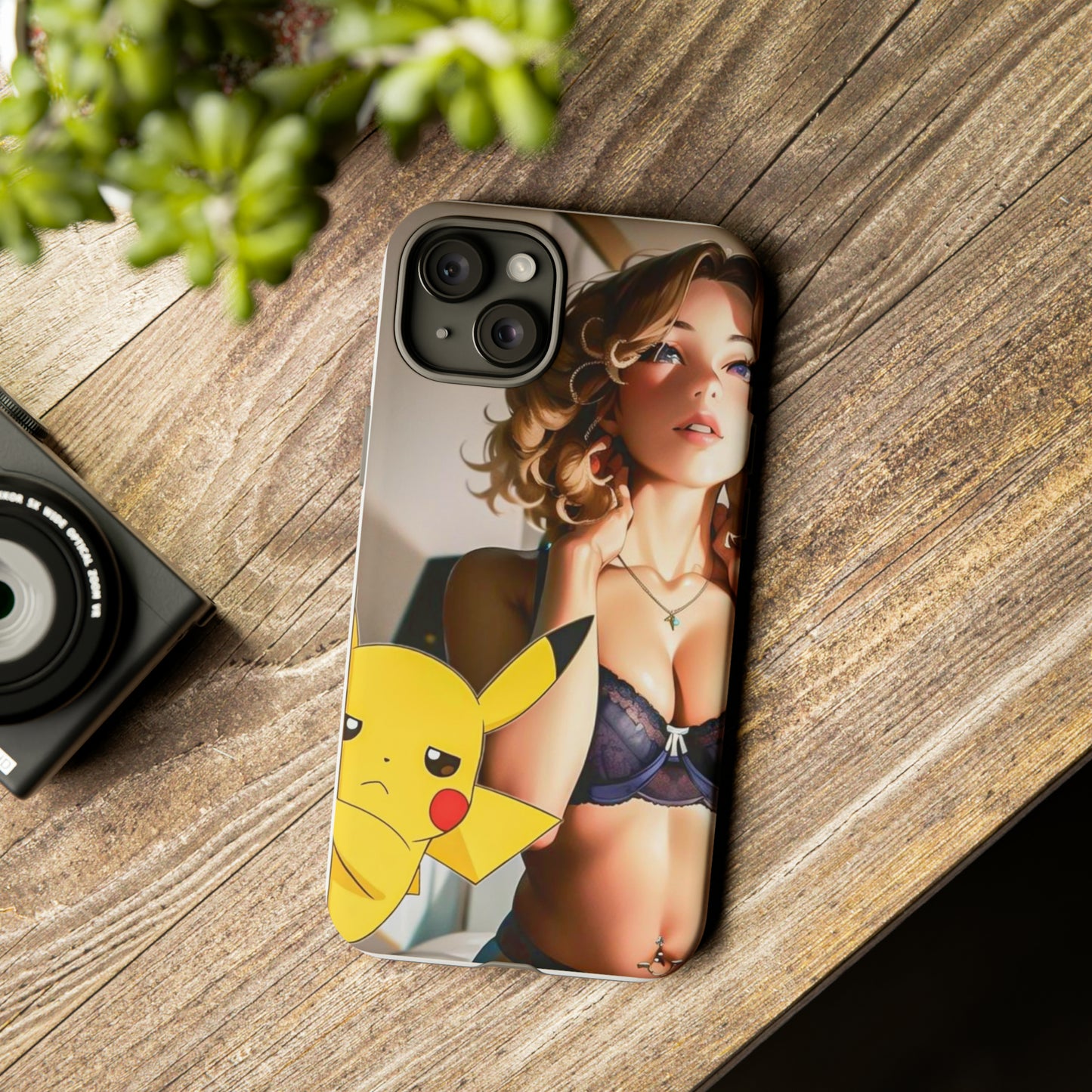 Blonde with Pika- Anime Style Art Tough Cases