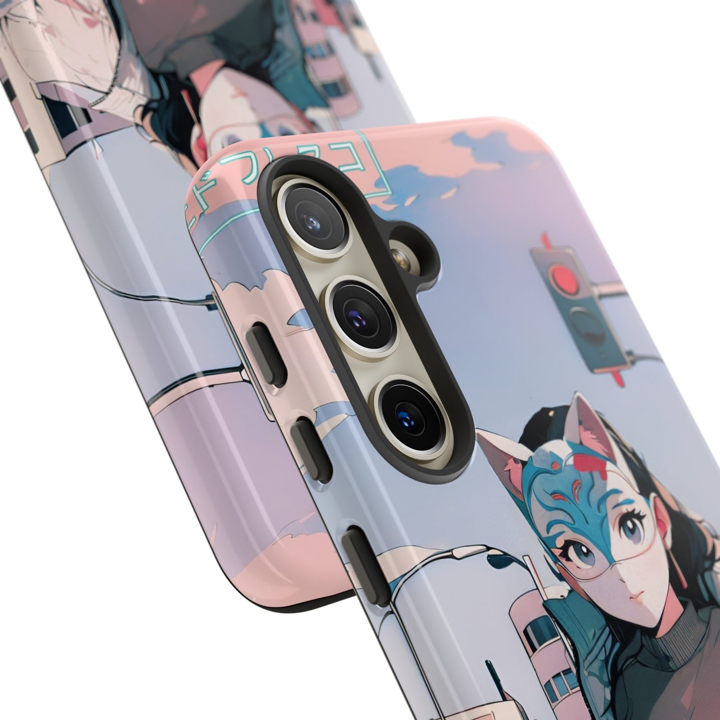 Anime Style Art Tough Cases- "Kitty City Boss #2"