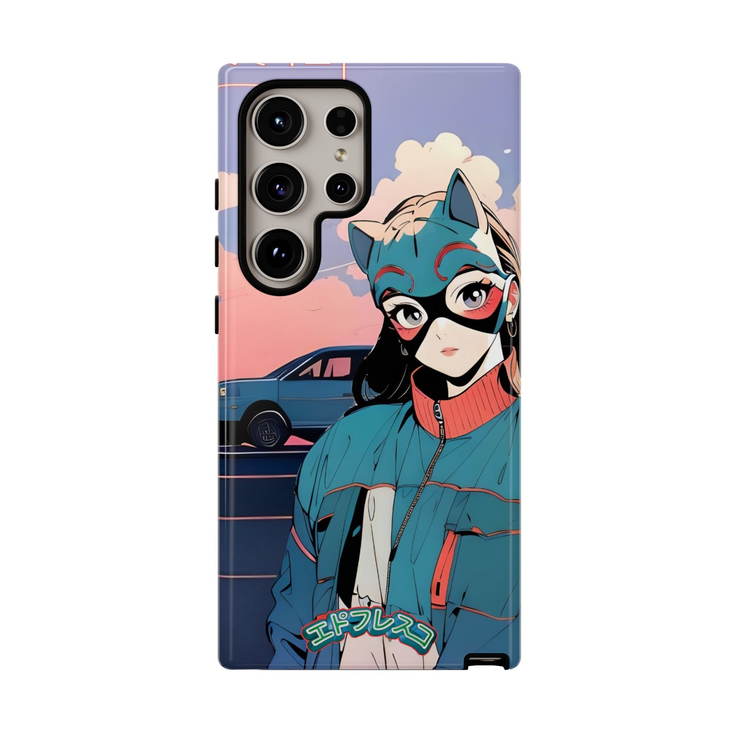 Anime Style Art Tough Cases- "Kitty City Boss #1"