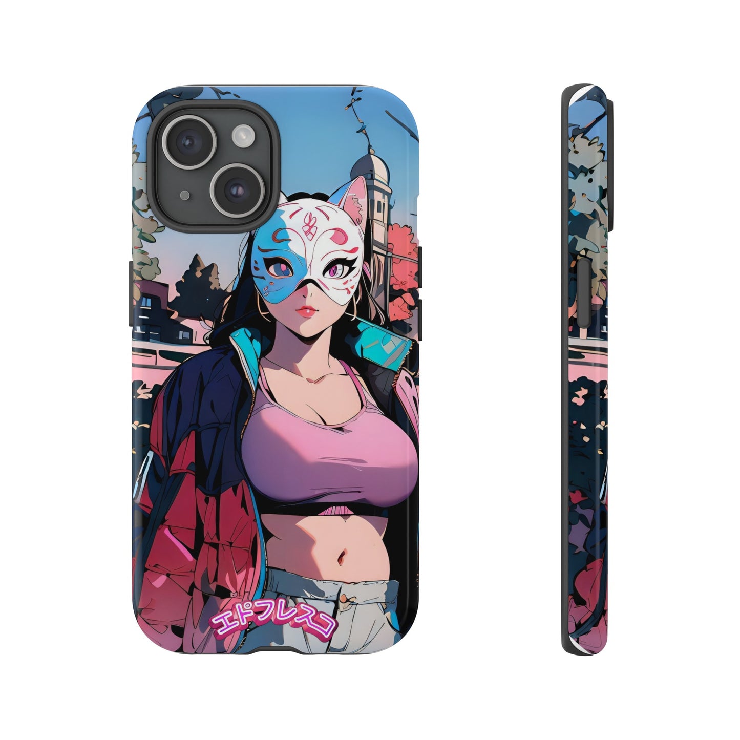 Anime Style Art Tough Cases- "Kitty City Boss #3"
