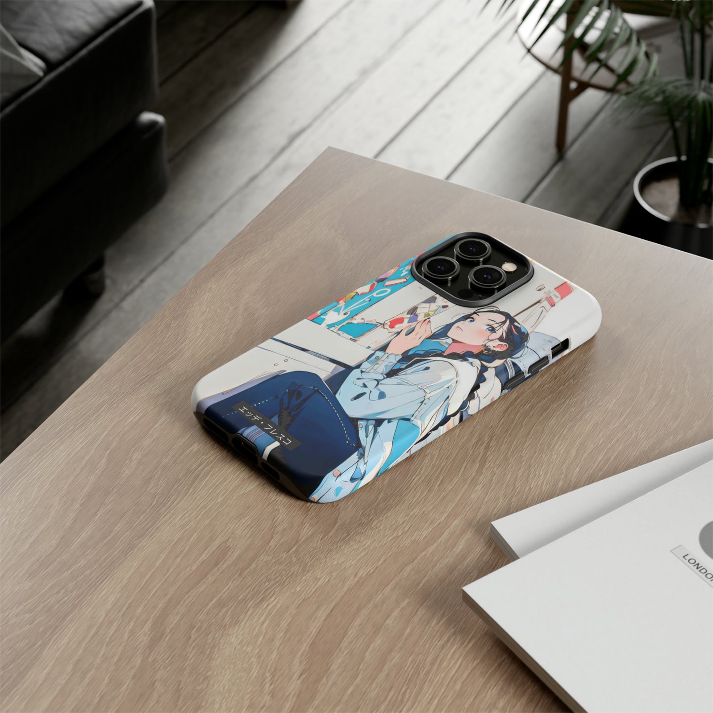 Anime Style Art Tough Cases- "She Loves Ice Cream"