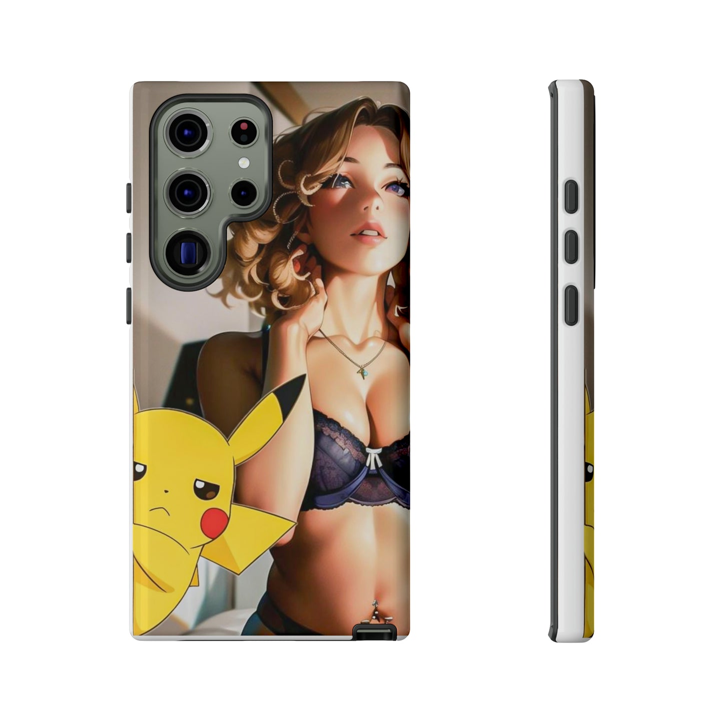 Blonde with Pika- Anime Style Art Tough Cases