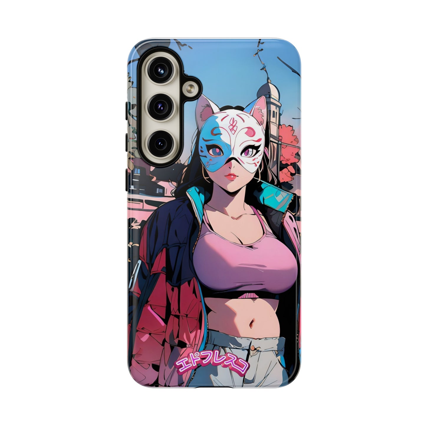 Anime Style Art Tough Cases- "Kitty City Boss #3"