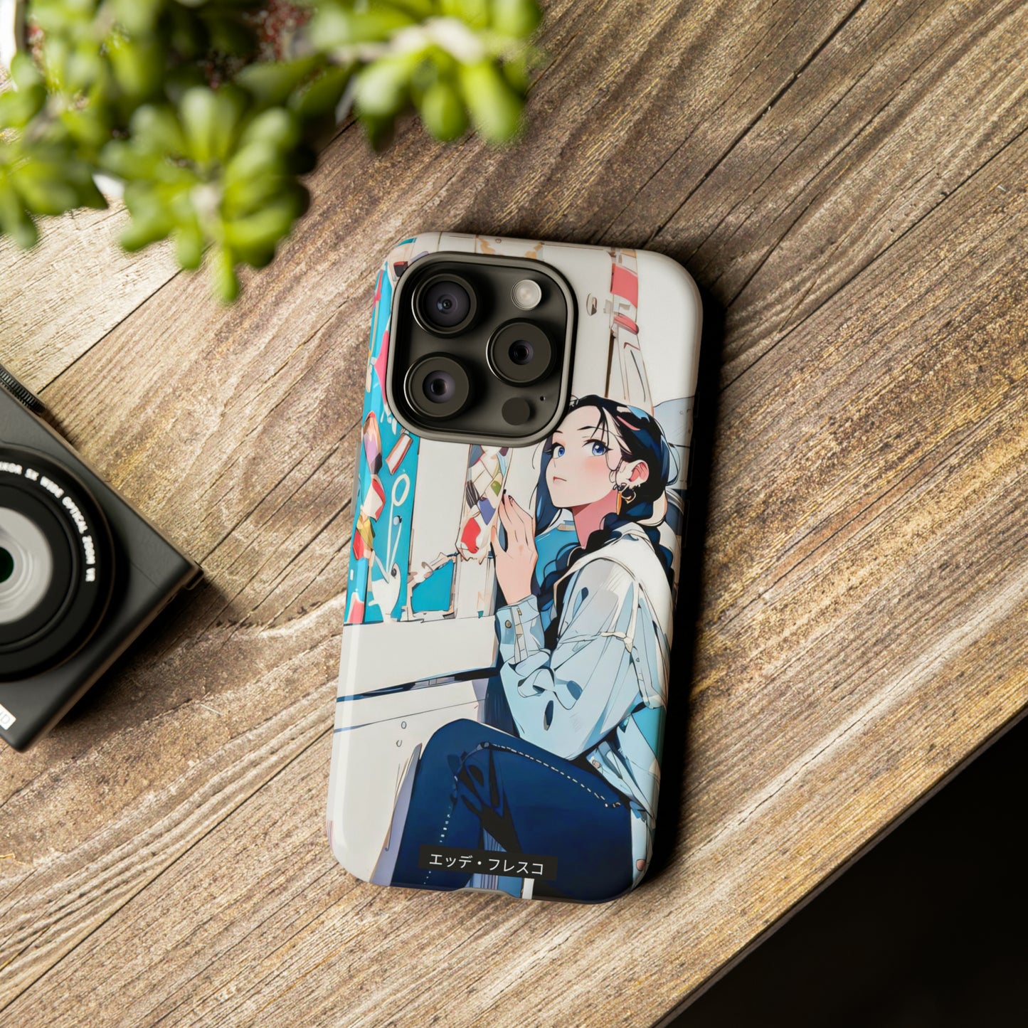 Anime Style Art Tough Cases- "She Loves Ice Cream"