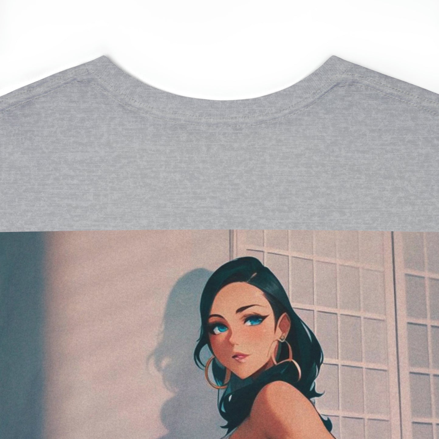 A Homebody- Anime Style Art Unisex Heavy Cotton Tee