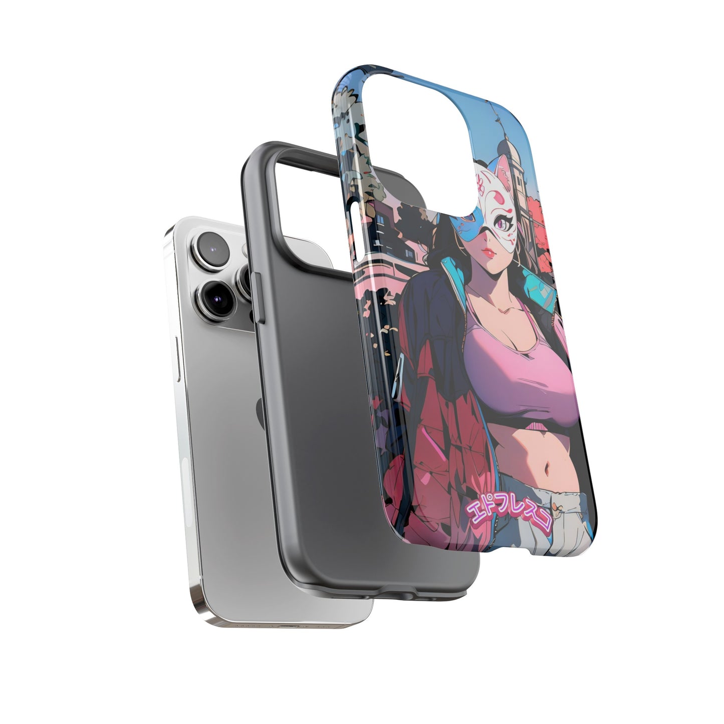 Anime Style Art Tough Cases- "Kitty City Boss #3"