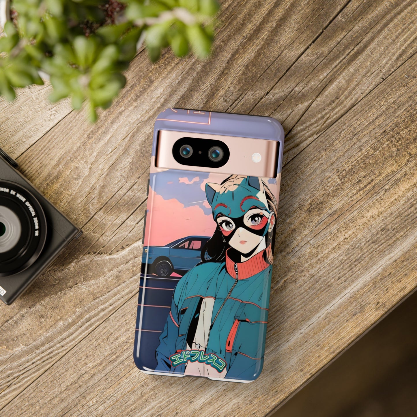 Anime Style Art Tough Cases- "Kitty City Boss #1"