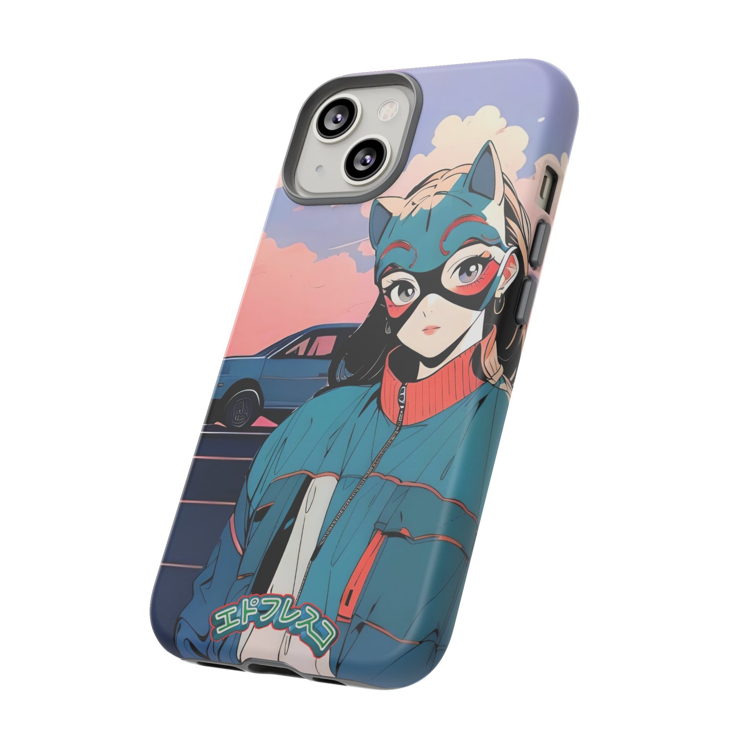 Anime Style Art Tough Cases- "Kitty City Boss #1"
