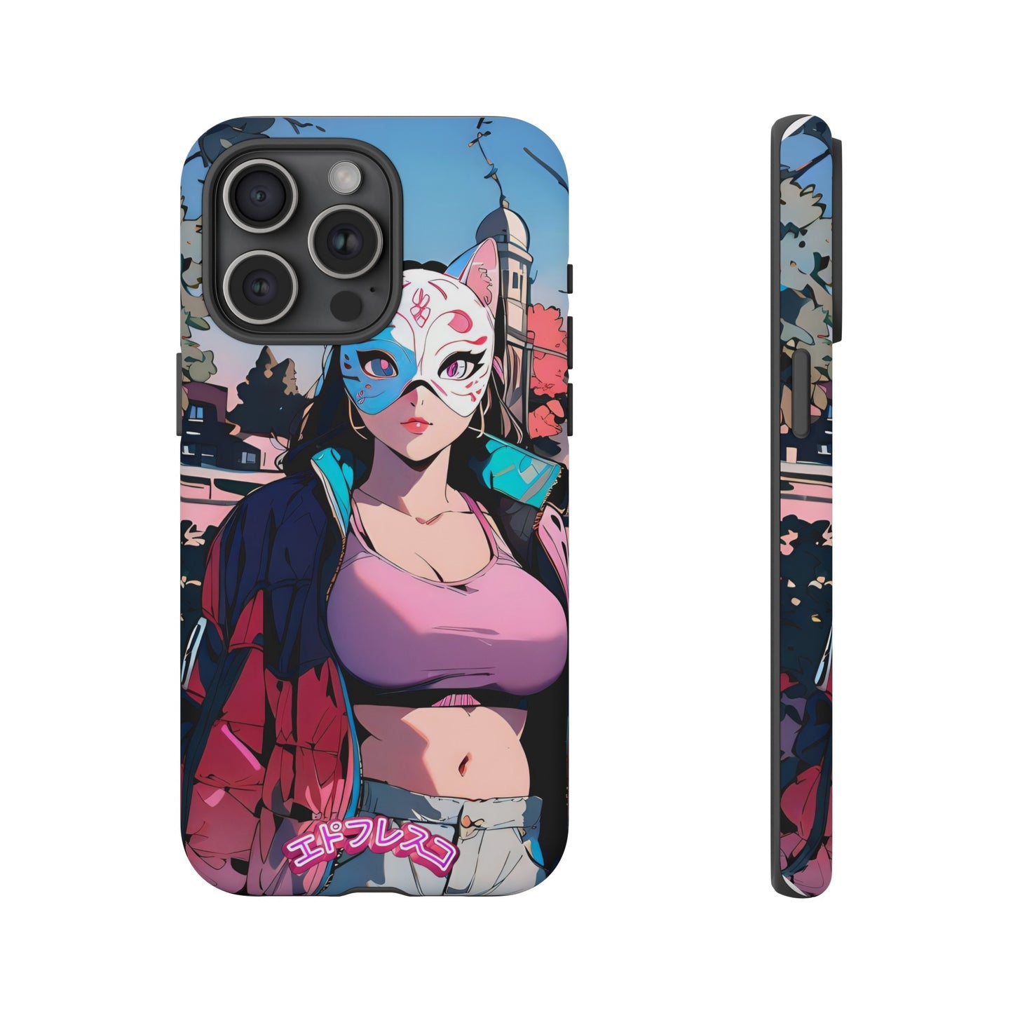 Anime Style Art Tough Cases- "Kitty City Boss #3"