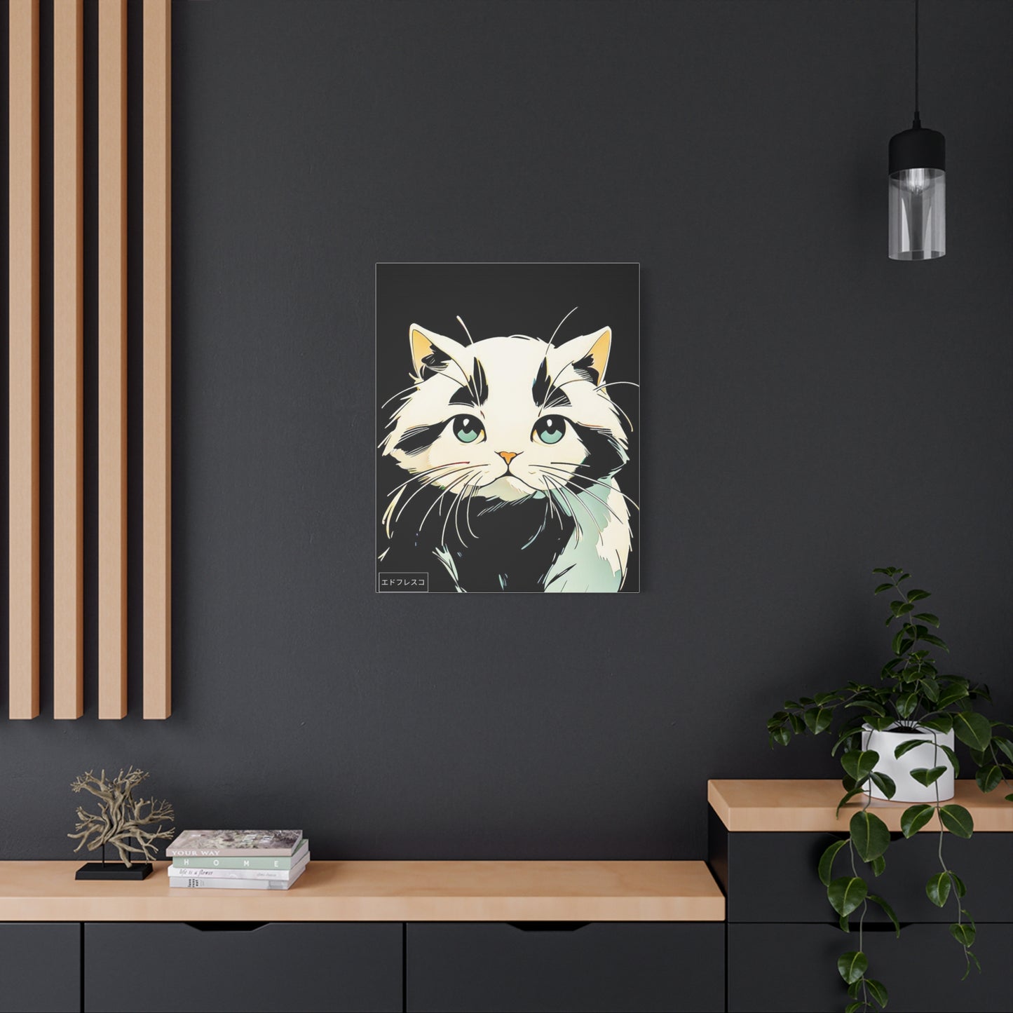 Anime Style Art Matte Canvas, Stretched, 1.25"- "The Stray Friends #2"