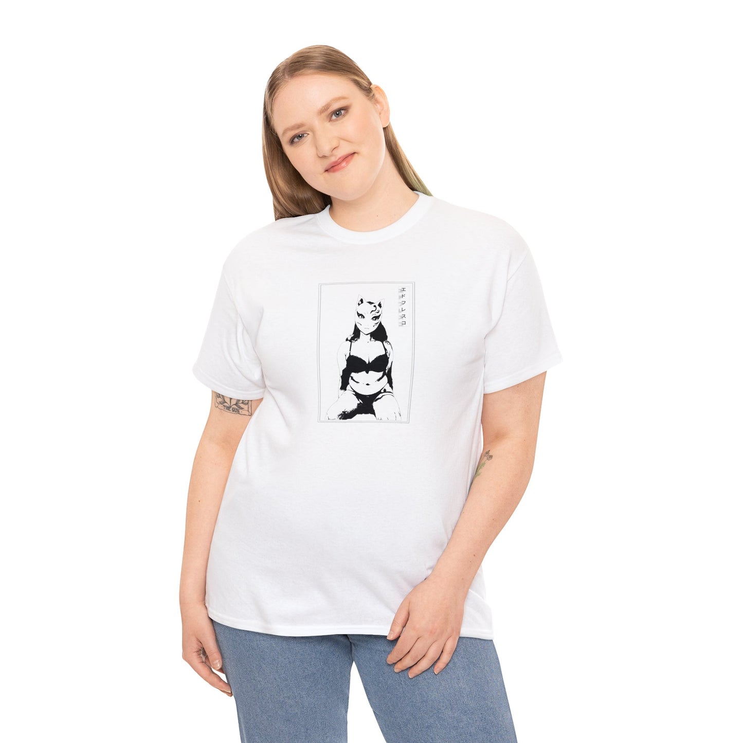 Anime Style Art Unisex Heavy Cotton Tee- "You Can't Post This"