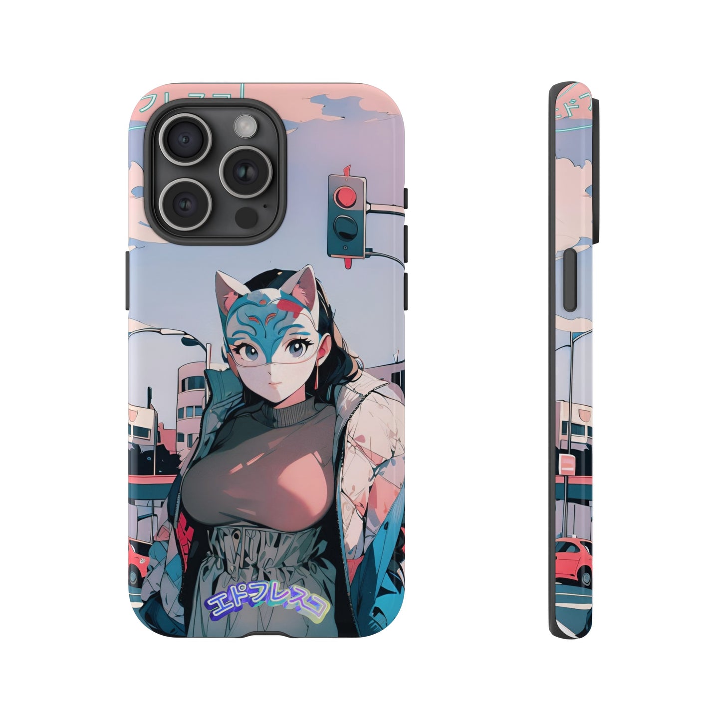 Anime Style Art Tough Cases- "Kitty City Boss #2"