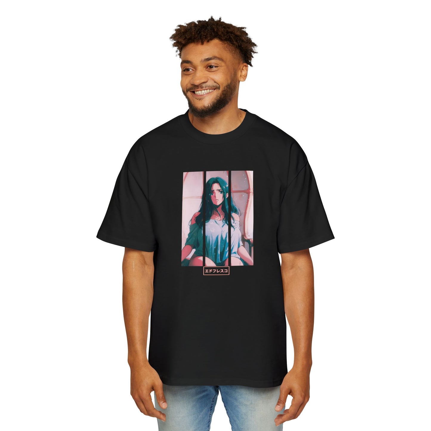 Anime Style Art Men's Heavy Oversized Tee- "Special"